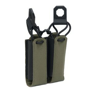 Warrior Assault Systems ダブルマグポーチ 9mm拳銃用 バンジー W-LC-DBPP [ レンジャーグリーン ] ピ..
