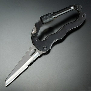 折りたたみナイフ カラビナ型 半波刃 ステンレス ミニツールナイフ マルチツール 万能ツール 万能ナイフ 十徳ナイフ通販格安セール情報 楽天 通販