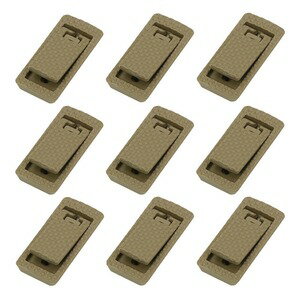 FAB DEFENSE レールカバー Slim Locking Rail Cover 9個入り M-LOKハンドガード用 MALC-1 フラットダークアース ファブディフェンス エムロック スリムロッキング レイルカバー ガンパーツ カスタムパーツ レールガード レールプロテクター レイルプロテクター