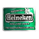 ベルトバックル Heineken ハイネケン 6.5×9.5 亜鉛合金製 ベルト用バックル ビール お酒 バー 交換用バックル 交換用ベルトバックル メンズ フ...