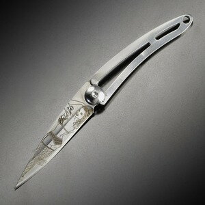 Deejo 折りたたみナイフ Tattoo ライナーロック 15g Pin Up ディージョ タトゥー フォールディングナイ..