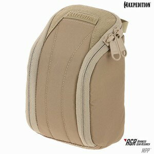 マックスペディション MPP ミディアム パッド ポーチ [ タン ] MAXPEDITION Medium padded pouch AGR バックパック モーリー規格 コンパーチブルブランド 耐水 耐摩耗性 テフロン加工 TacTie PJC3 3インチ ポリマークリップ ブラック グレー 簡単