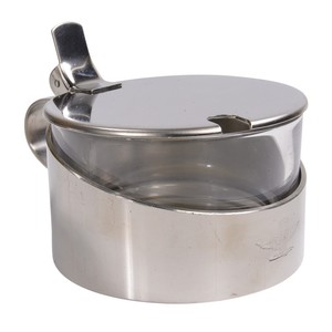 イタリア軍放出品 チーズ シュガージャー 平面蓋 空軍 刻印 チーズジャー シュガーケース シュガーポッ..