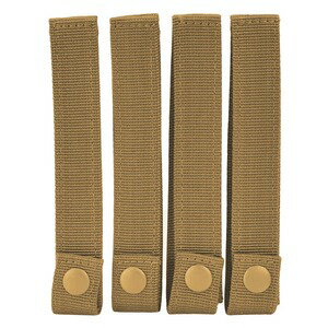 CONDOR モジュラーストラップ 4本セット [ コヨーテブラウン / 6インチ ] コンドルアウトドア モールシステム MOLLE モールアクセサリー MOLLEアダプター パルス モーリー PALSのサムネイル