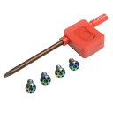 M1911用 グリップスクリュー ステンレス製 リアルサイズ 4個セット トルクスドライバー付属 ガバメント用 ネジ ボルト カスタムパーツ COLT用 Spr...