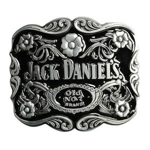 ベルトバックル JACK DANIELS ボトルデザイン Old No.7 ジャックダニエル ウイスキー ナンバーセブン 花 ベルト用バックル アメリカンバックル USAバックル BUCKLE メンズ 取替え用バックル 交換用バックル 交換用ベルトバックル