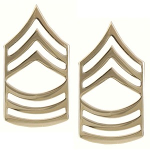 Rothco ピンバッジ 1646 米軍階級章 曹長 2個セット ピンズ ミリタリーバッジ ミリタリーバッチ 記章 ..