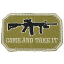 Rothco ミリタリーワッペン 「COME AND TAKE IT」 72196 ベルクロ ミリタリーパッチ アップリケ 記章 徽章 襟章 肩章 胸章 階級章...