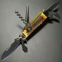 BOKER アーミーナイフ Camp Knife Stag マルチツール 専用キャリーポーチ付き 110182HH ボーカー キャンプナイフ スタッグ 軍用ナイフ 十徳ナイフ 万能ナイフ 万能ツール