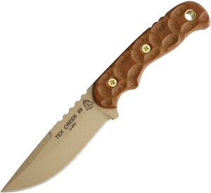 TOPS アウトドアナイフ Tex Creek 69 タン TPTEX69 トップス 刃物 キャンプナイフ 渓流ナイフ 登山 魚釣り フィッシングナイフ ハンティングナイフ 狩猟 サバイバルナイフ シースナイフ