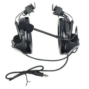 WADSN ヘッドセット Comtac II ヘルメットアダプター付き Ver.1 WZ031 電子防音イヤーマフ 電子式防音..