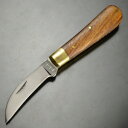 ハンドメイド 折りたたみナイフ 木製ハンドル Sheep foot フォールディングナイフ 折り畳みナイフ 折り畳み式ナイフ 折りたたみ式ナイフ フォルダー