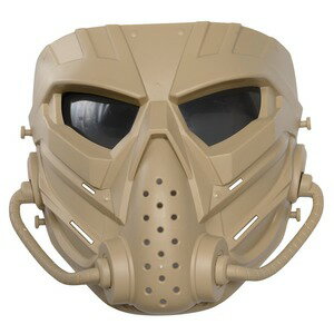 フルフェイスガード MECHANICAL ヘルメット装着アダプター付 [ タン / スモーク ] フェイスマスク サバ..