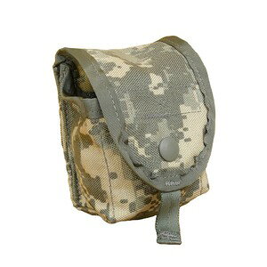 米軍放出品 ハンドグレネードポーチ MOLLE II スナップボタン付き ACU/UCP迷彩  米軍サープラス 米軍実物 米軍払い下げ品 アメリカ軍 アーミー 手榴弾入れ 手榴弾ケース 手榴弾袋 手榴弾収納ポーチ グレネード入れ グレネードポーチ 手りゅう弾入れ 手りゅう弾ケース