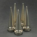 スタッズ ツリースパイク H30mm×φ10mm ニッケルメッキ | ベルト 革細工 レザークラフト材料 メンズベルト自作 ハンドメイド リベット スネールヘッ...