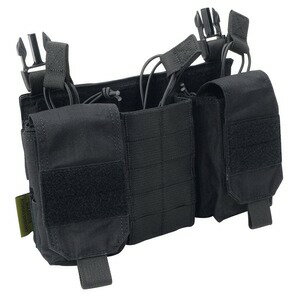 Warrior Assault Systems フロントパネル DFP-MK1 マグポーチ/ユーティリティポーチ [ ブラック ] プレートキャリア用 プレキャリ 付属品 オプション 付帯品 交換部品 スペアパーツ ライフルマガジンポーチ ライフルマガジンケース ライフルマグポーチ ライフルマグケース(3)