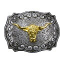 ベルトバックル 牛 1673 テキサスロングホーン ベルト用バックル アメリカンバックル USAバックル BUCKLE メンズ 取替え用バックル Texas l...