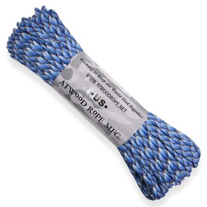 ATWOOD ROPE 550パラコード タイプ3 ブルースネーク [ 30m ] アトウッドロープ ARM 商用 Blue Snake ロープ パラシュートコード 綱 靴紐 靴ひも シューレース 防災 550コード ナイロンコード 紐 ひも