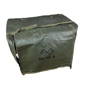 【中古】フランス軍放出 機材カバー HO-59-A PVC製 [ ジャンク品 ] 仏軍放出 オリーブドラブ OD 仏軍 ..