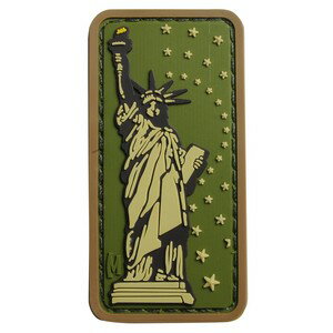 MAXPEDITION パッチ 自由の女神 ベルクロ PVC製 [ アリッド ] マックスペディション Lady Liberty ミリタリーワッペン ミリタリーパッチ アップリケ 記章 徽章 ラバー スリーブバッジ ワッペン 刺繍 エンブレム