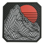 MIL-SPEC MONKEY パッチ RETRO ROCK ベルクロ対応 PVC製 [ アーバン ] ミルスペックモンキー MSM MORALE PATCH ワッペン Vaporwave SYNTHWAVE Chillwave シンセウェーブ ヴェイパーウェイヴ チルウェイヴ Aesthetic グリッチアート ポリゴン 3D CG Cyberpunk