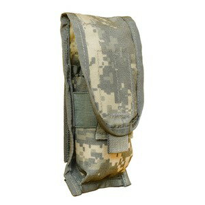 米軍放出品 ライフルマガジンポーチ MOLLE II 前後2連 M4/AR15 フラップ付き ACU/UCP迷彩  ライフルマガジンケース ライフルマグポーチ ライフルマグケース 米軍サープラス 米軍実物 米軍払い下げ品 アメリカ軍 アーミー ミリタリーサープラス 払い下げ 軍事物資