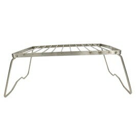 クッカースタンド ステンレス製 キャンプ用 折りたたみ式 [ 大 ] グリルスタンド 五徳 アウトドア コンロ バーナー ポータブル 自立 簡易 ストーブ通販格安セール情報　楽天　通販