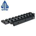 LEAPERS UTG レール変換アダプター ドブテール→ピカティニー/ウィバーマウント 9スロット リーパーズ Dovetail to Picatinny Weaver Adapter Mount マウントベース トップレイル トップレール ドブテイルレール 20mmレール 20mmレイル ピカティニーレール