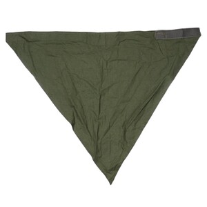 オランダ軍放出品 バンダナ オリーブドラブ ベルクロ付き [ 可 ] 三角巾 オランダ軍払い下げ 軍物 装備品 カーチフ スカーフ ミリタリーサープラス ミリタリーグッズ