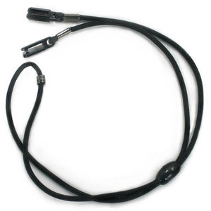 グラスコード ラバー 62cm ブラック めがねチェーン 眼鏡コードホルダー | メンズ スポーツ 紫外線カッ..