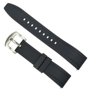 腕時計用 交換ベルト オメガ互換 22mm幅 ラバー [ シルバー ] 交換用ベルト 交換用時計ベルト 交換用ウ..