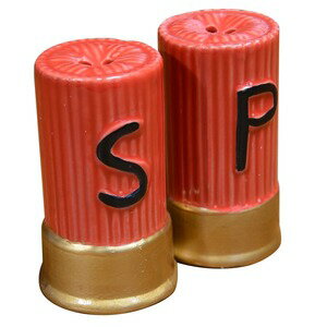 調味料入れ ショットシェル型 ソルト&ペッパー 2個セット スパイス入れ 調味料ケース 容器 スパイスケース 塩コショウ キッチン 卓上 醤油差し ソルトケース ペッパーケース 七味入れ 小型容器 台所用品 キッチン雑貨 キッチンツール