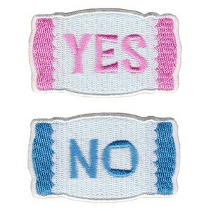 IXA EMB ミリタリーパッチ YES NO 枕型パッチ IE-MP362 パッチセット イクサエンブ ジョークパッチ ミ..