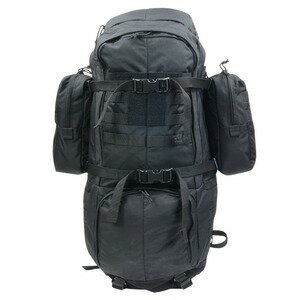 楽天ミリタリーサープラス レプティル5.11 Tactical バックパック RUSH100 ラッシュ 容量60L [ ブラック / S/Mサイズ ] 5.11タクティカル ファイブイレブン 大型バックパック ソロキャン アウトドアレジャー リュックサック デイパック ザック ナップサック デイバッグ 背嚢 かばん カバン