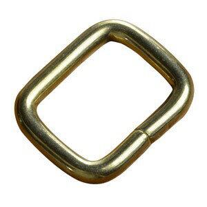 真鍮製 角カン 継ぎ目あり [ 19mm ] ブラス レザークラフト ハンドクラフト 革紐細工 ハンドメイド 手芸 手作り 角環 レザークラフト資材 レザークラフト材料 スクエアカン 四角環 スクエアリング 四角カン 角型リング 四角金具 カン 輪 リング つなぎ 環状金具 パーツ