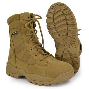 S&W タクティカルブーツ Breach Waterproof サイドジップ コヨーテ [ 8-1/2W(約26.5cm) ] Smith Wesson ブリーチ ウォータープルーフ 防水 黒 Side Zip 軽量 通気性 コンバットブーツ 軍靴 半長靴 戦闘靴 ミリタリーブーツ サバゲーブーツ