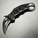 FOX カランビット 半波刃 G10ハンドル 折りたたみ式 ブラックセラコート FX-599 XTS KNIVES フォックスナイブズ KARAMBIT ロック...