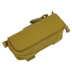 サングラスケース ナイロン生地 セミハード ナスカン付き [ タン ] メガネ 眼鏡入れ フック付き ベルト..