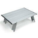 ロールアップテーブル 机 アウトドアコンパクトに折り畳めてかさばらない一人用テーブルアウトドア用の折り畳み式バーベキューテーブルです。組み立て時のサイズは幅41.2×29cm、高さ13cm程。天板と脚は一体型になっていますので気軽に使うこと...