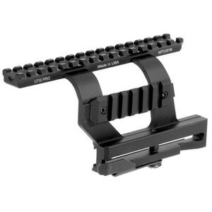 リーパーズ AKシリーズ対応 スコープマウント側面にもレールが備わった拡張性の高いマウントレール米国のシューティング/ハンティング用品メーカーLEAPERS (リーパーズ)社の自社ブランド「UTG」製。サイドマウントベースを備えたAKシリー...