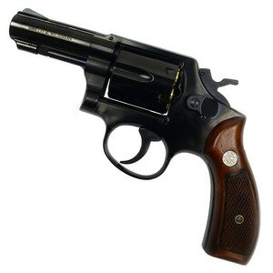 マルシン ガスガン M10 3インチ WディープブラックABS 木製グリップ 072518 ABS ハーフチェッカー木製..