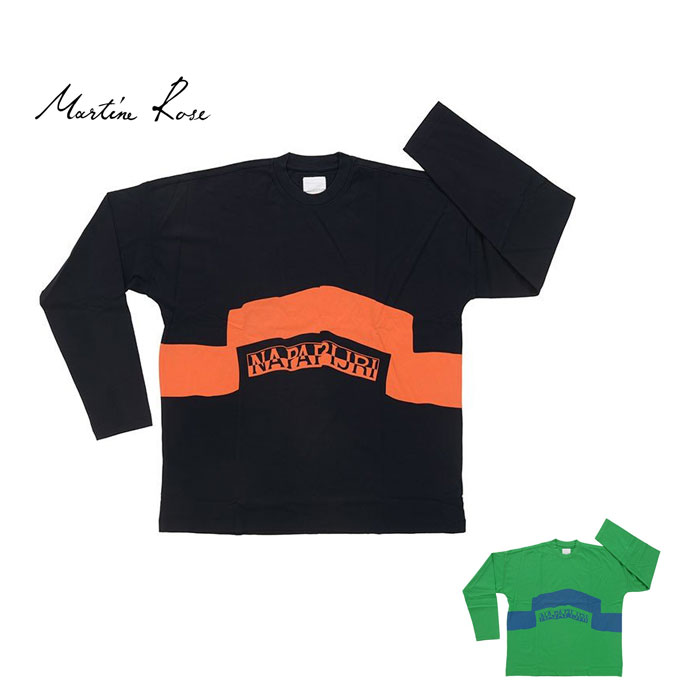 【2色】ナパピリ マーティンローズ Tシャツ 長袖 メンズ ロンT Napa By Martine Rose Siri L/S Tee N0YHSU L26 / N0YHSU L28 クルーネック(mr0004)