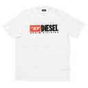 【4/17限定特価】【アウトレット】DIESEL ディーゼル T-JUST-DIVISION 00SH0I 0CATJ 100 Tシャツ 半袖 メンズ ロゴ ホワイト 白 NKN(nn..