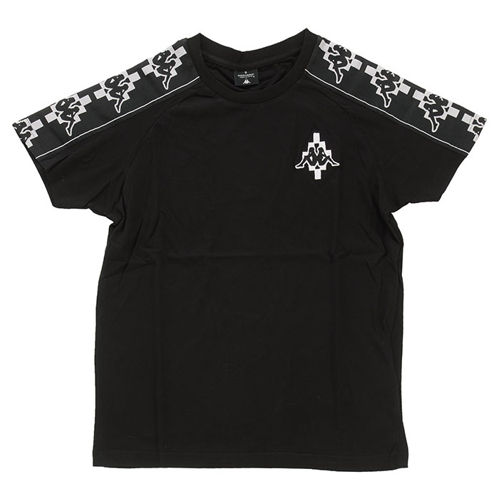 【楽天スーパーSALE価格】マルセロバーロン カッパ メンズ 半袖 Tシャツ MARCELO BURLON × KAPPA TAPE T-SHIRT CMAA051S18685053 1001(otr2144)