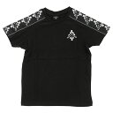 マルセロバーロン カッパ メンズ 半袖 Tシャツ MARCELO BURLON × KAPPA TAPE T-SHIRT CMAA051S18685053 1001(otr2144)