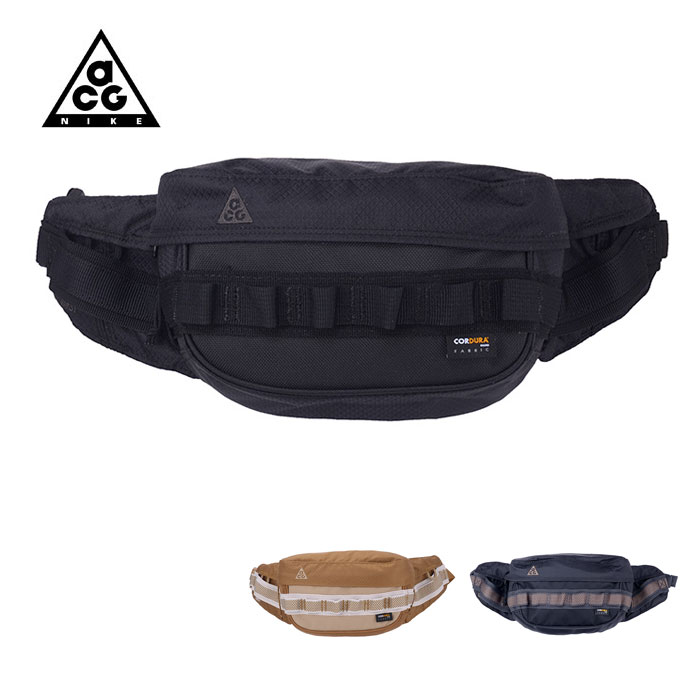 NIKE ACG ナイキ エーシージーKarst Smit Waist pack カルストウエストパック CK7511 メンズ ユニセックス ボディバッグ ブラック 黒 カーキ ダークスモークグレー