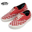 VANS バンズ Comfycush Era L VN0A45JYVNQ コンフィークッシュ エラ スニーカー 靴 レッド 赤 Raci チェック ホワイト 白 ロゴ (van0319)