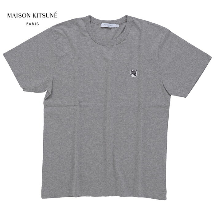 メゾンキツネ Tシャツ メンズ 【メール便】MAISON KITSUNE メゾンキツネ GREY FOX HEADPATCH CLASSIC T-SHIRT GM00118KJ 0008 グレーフォックス ヘッドパッチ クラシック Tシャツ 半袖 mnk0036