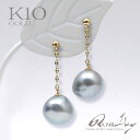 【数量限定】ピアス 10金 K10 ゴールド パール グレーパール 真珠 あこや真珠 アクセサリー レディース レディース シンプル 女性 地金 ジュエリー 送料無料 ギフト プレゼント 人気 RERALUy