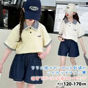 子供服 女の子 ショートパンツ セットアップ 女の子 ガーリー 上品 フリル襟 刺繍入り ギンガムチェック レース付き 半袖 ウエストゴム 夏服 清楚 可愛い ...